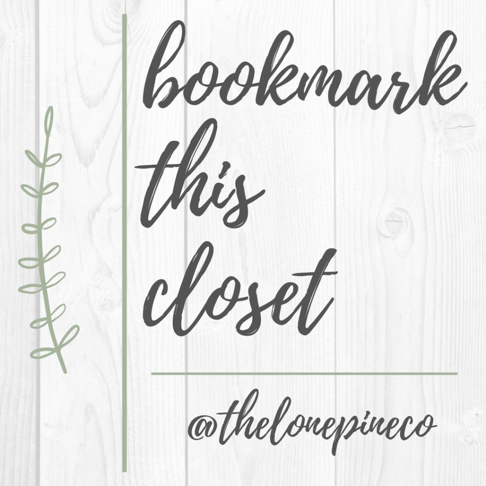 like this to bookmark my closet! 🌿